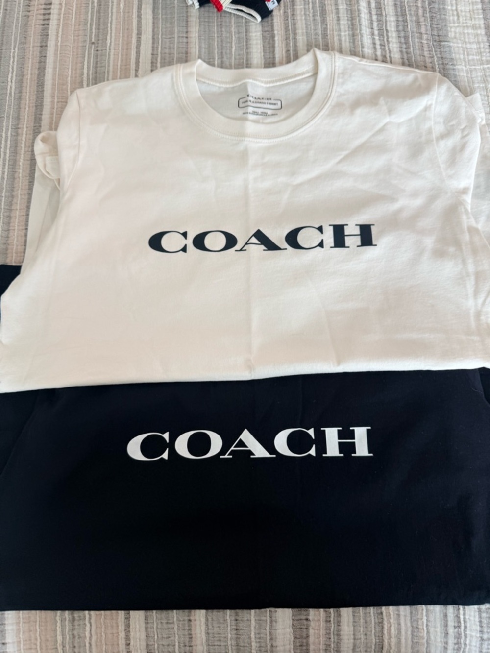 COACH women’s  Logo Tee - White (and Black)